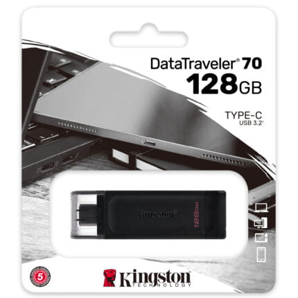 kingston flash 128GB USB-C 3.2 Gen 1 DataTraveler 70