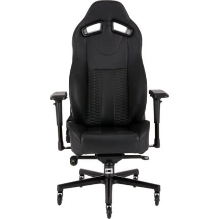 Corsair T2 ROAD WARRIOR Adjustable MicroFiber Gaming Chair For a Long Session (Black/Black) w/ 4D ArmRests & Steel Frame