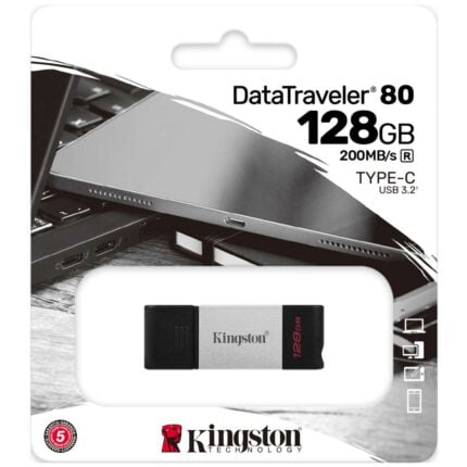 kingston flash 128GB USB-C 3.2 Gen 1 DataTraveler 80