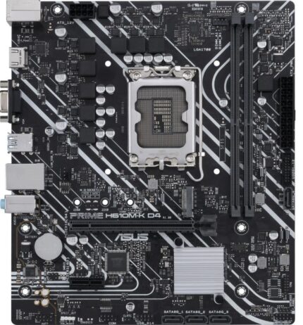 ASUS PRIME H610M-K D4 Intel 12th Gen Motherboard PCIe 4.0 DDR4 1xM.2 slots USB 3.2 Gen 1