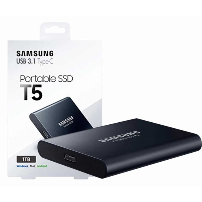 Samsung 1TB T5 USB 3.1 Type C Gen 2 Portable External SSD - Black