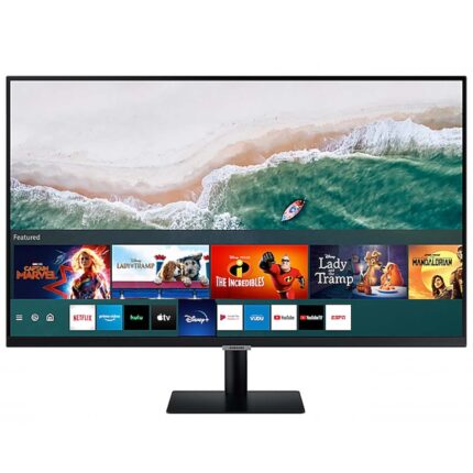 SAMSUNG M7 (AM700) 32" 4K UHD HDR10+ Smart Monitor w/ Speakers, USB-Type C- with Netflix, YouTube, HBO, Prime Video and Apple TV Streaming , Black