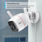 TP-Link Tapo C320 2K QHD Outdoor Security Camera Weatherproof Built-in Siren w/ Night Vision 2-way Audio SD Storage