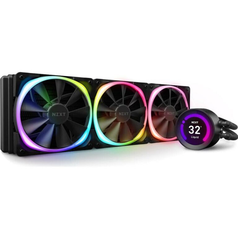 NZXT Kraken Z73 RGB (Black) LCD Display All-In-One 360mm Liquid CPU Cooler w/ 3x120mm Aer RGB Fans,LGA1700 Support 12th Gen
