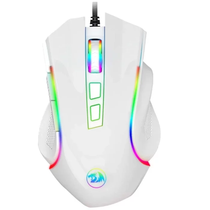 Redragon M607 Griffin 7200 DPI RGB Gaming Mouse - White