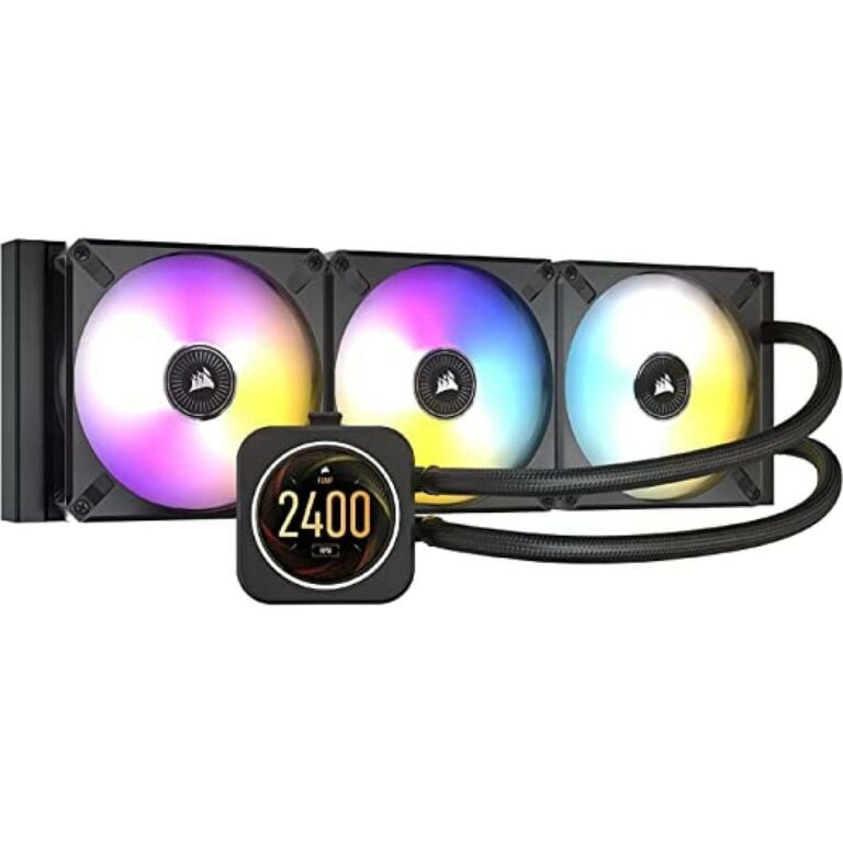 Corsair iCUE H150i ELITE IPS LCD Display All-In-One 360mm Liquid CPU Cooler w/ ML120 RGB ELITE Fans,LGA1700 Support 12th Gen