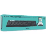 Logitech K375s Multi-Device Wireless Keyboard & Stand Combo For Windows, Mac, Chrome &Android English Layout