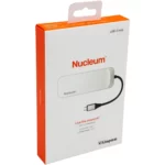 Kingston Nucleum USB C Hub Type-C Adapter Connect USB 3.0, HDMI, SD/MicroSD , White