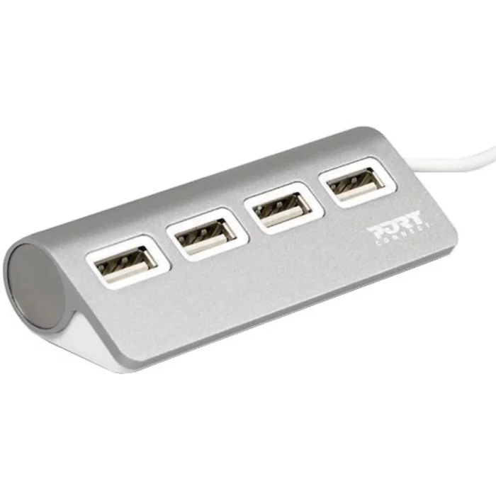 Port Designs 900121 4 Port USB Hub 3.0 Silver