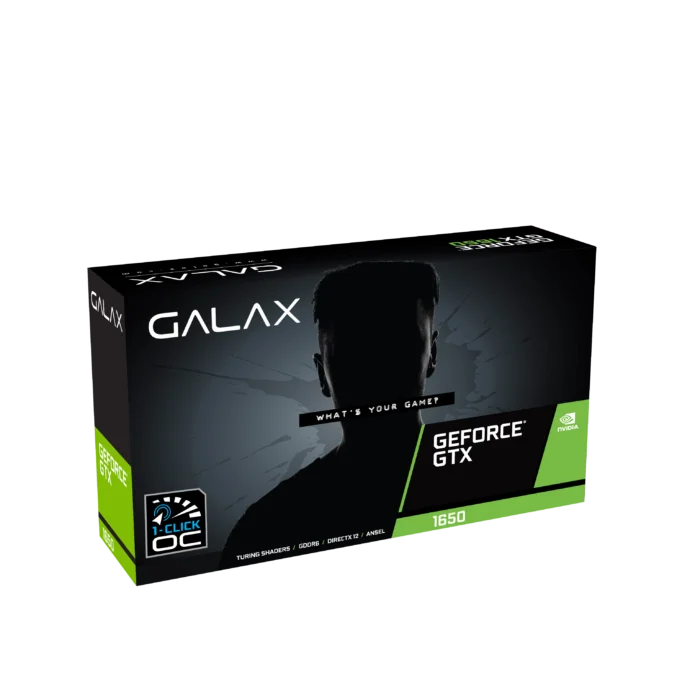 GALAX GeForce® GTX 1650 EX PLUS (1-Click OC) GDDR6 4GB GDDR6 128-bit DP/HDMI/DVI-D