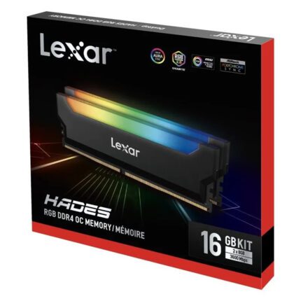 Lexar DDR4 16GB KIT (8GB*2) 3600MHz Desktop (Single Rank) UDIMM Memory RGB