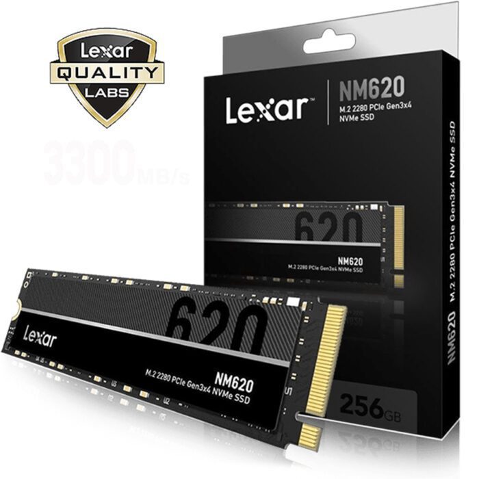 Lexar LNM620 Internal SSD M.2 PCIe Gen 3*4 NVMe 2280 – 256GB